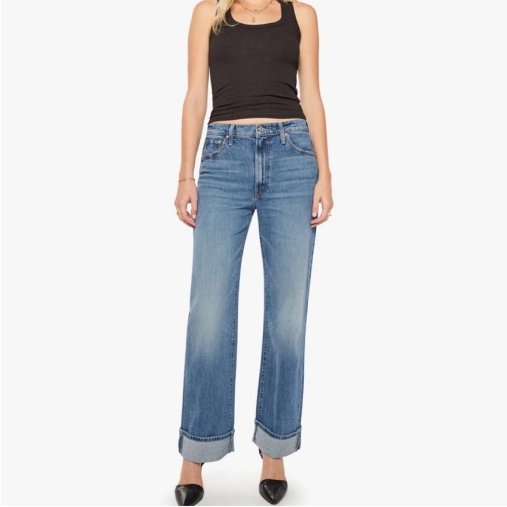 NWT Mother‎ Jeans The Dodger Skimp Cuff in Leap of Faith Sz 30